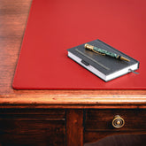 Red Leather Conference Table Pad, 20 x 16